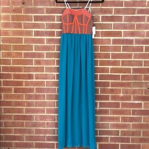 Fun strapless maxi dress